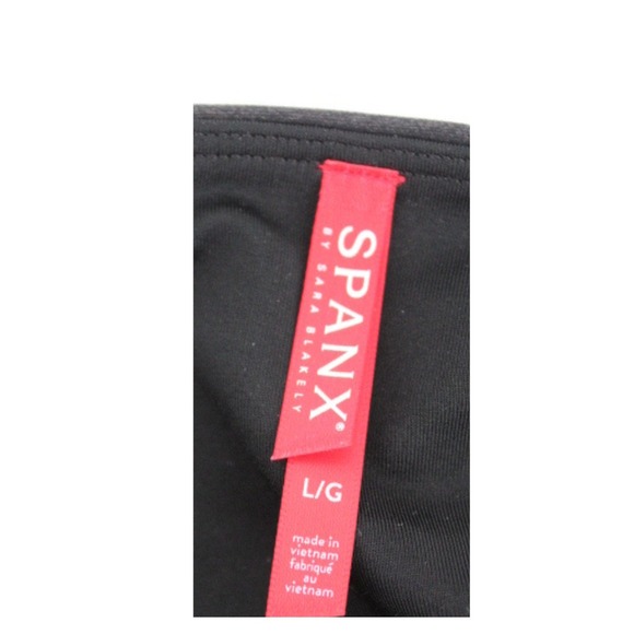 Spanx Black Faux Leather Moto Leggings Women's Size L High Rise Stretch Skinny - Picture 4 of 9